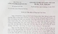 Công an Tỉnh Tuyên Quang chấn chỉnh vụ Huyện chỉ đạo nhưng xã “bất tuân lệnh” Công an Tỉnh Tuyên Quang chấn chỉnh vụ Huyện chỉ đạo nhưng xã “bất tuân lệnh”