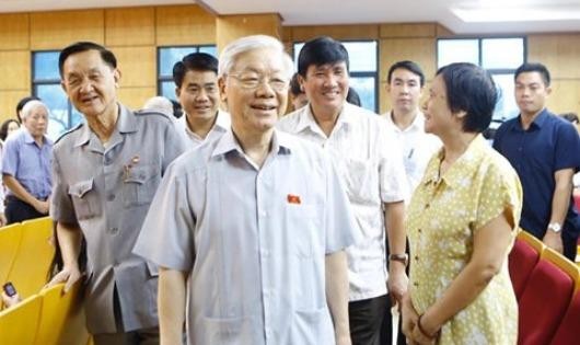 Hôm nay, Tổng Bí thư Nguyễn Phú Trọng tiếp xúc cử tri tại 3 quận Hà Nội