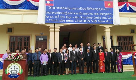 Triển khai hiệu quả Dự án 'Hỗ trợ Học viện Tư pháp quốc gia Lào'