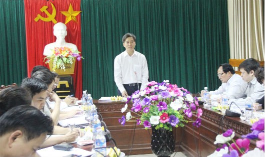 Thứ trưởng Bộ Tư pháp Nguyễn Khánh Ngọc làm việc với Tư pháp, THADS Nghệ An