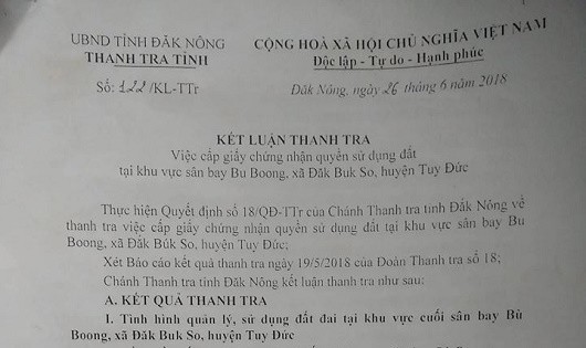 'Điểm danh' những cán bộ tiếp tay 'xẻ thịt' đất sân bay ở Đắk Nông