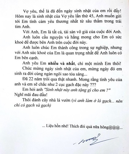 Anh chồng Quảng Ninh tặng sinh nhật vợ hai viên gạch - 6