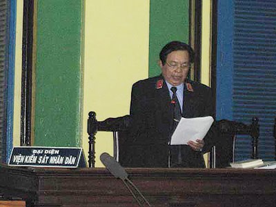 Đại diện VKS tại tòa. Ảnh minh họa