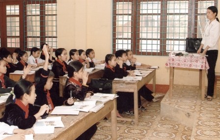 Một lớp học vùng cao