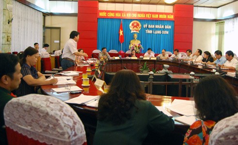 Một phiên họp UBND tỉnh Lạng Sơn. Ảnh minh họa