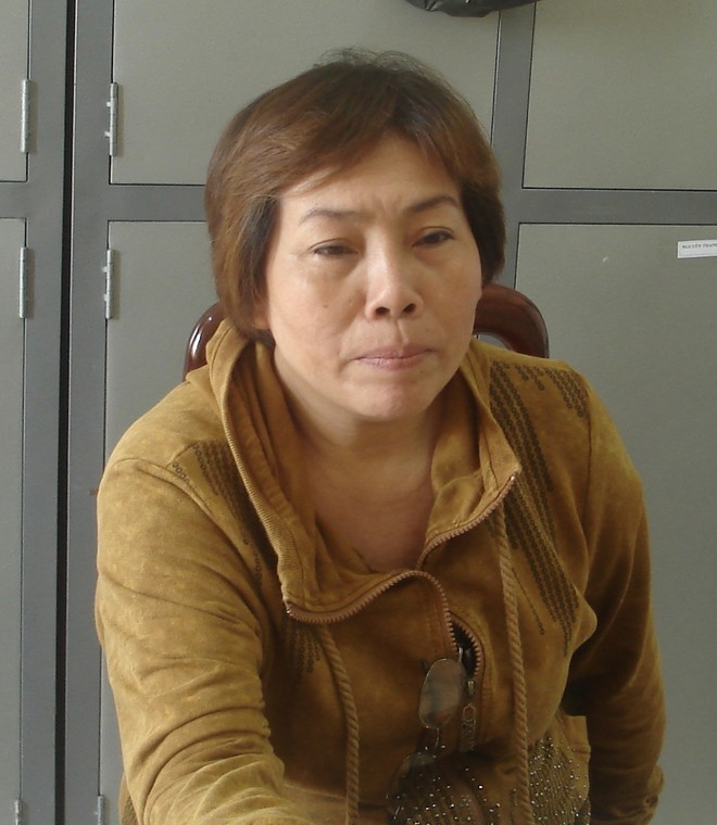 Nữ quái Nguyễn Thị Bé khi bị bắt.