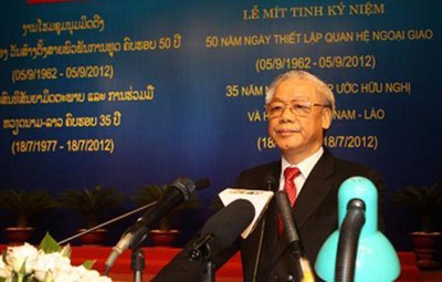 Tổng Bí thư Nguyễn Phú Trọng đọc diễn văn trong lễ mít tinh