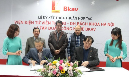 Đại học Bách Khoa Hà Nội và Bkav ký thỏa thuận phát triển khoa học công nghệ