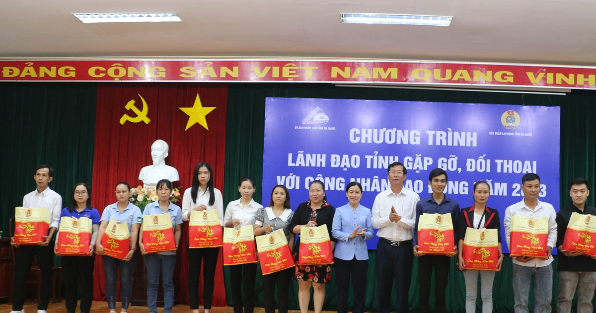 Lãnh đạo An Giang lắng nghe tâm tư người lao động