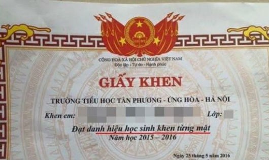 Hà Nội Lý Giải Tình Trạng “Lạm Phát” Giấy Khen Học Sinh | Báo Pháp Luật  Việt Nam Điện Tử