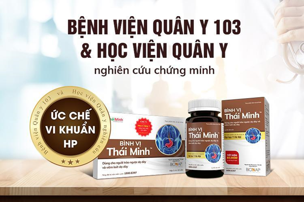 การประเมินผลการยับยั้งแบคทีเรีย HP ของอาหารเพื่อสุขภาพ Binh Vi Thai Minh