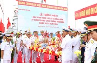 Tại biển Cửa Lục (Quảng Ninh), Quân chủng Hải quân tổ chức tưởng niệm các anh hùng liệt sĩ và nhân dân đã anh dũng hy sinh trong trận đánh ngày 02&05/8/1964.