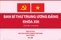 Các đồng chí trong Ban Bí thư Trung ương Đảng khóa XIII