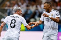 Mbappe có trận ra quân ấn tượng trong màu áo Real (Ảnh R.M)