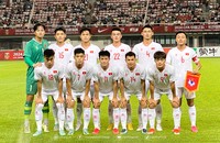 Đội hình xuất phát của đội tuyển U22 Việt Nam. (Ảnh: VFF)