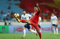 Tuấn Hải có trận đấu hay trước đội tuyển Nga (Ảnh VFF)