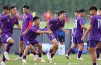U17 Việt Nam bắt đầu tập luyện tại Trung tâm đào tạo bóng đá trẻ Việt Nam (Ảnh VFF)
