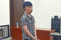 Bị cáo tại tòa.