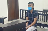 Bị cáo tại tòa.