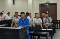 Các bị cáo tại tòa.