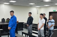 Các bị cáo tại tòa.