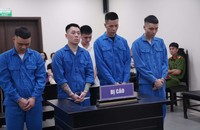 Các bị cáo tại tòa.