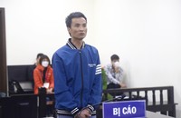 Bị cáo Trọng tại phiên tòa sơ thẩm.