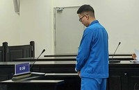Bị cáo tại tòa.