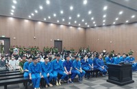 Các bị cáo tại tòa.