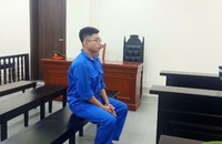 Bị cáo tại tòa.