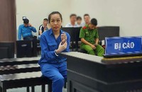 Bị cáo tại tòa.