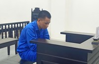 Bị cáo tại tòa.