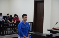 Bị cáo tại tòa.