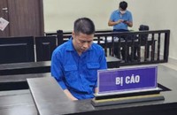 Bị cáo tại tòa.