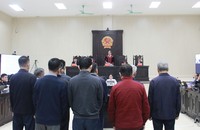 Các bị cáo tại tòa.