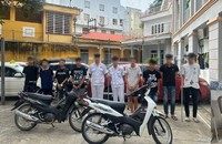 37 thanh, thiếu niên mang hung khí giải quyết mâu thuẫn