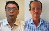 Bị can Đinh Minh Hiệp (phải) và bị can Nguyễn Chí Thân. (Ảnh: Bộ Công an)