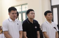 Các bị cáo tại phiên tòa. Ảnh: PV