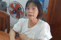 Đối tượng Lê Thị Mỹ Trang tại cơ quan Công an. (Ảnh: Minh Tuấn)