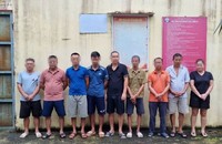 Đi tuần tra mưa bão phát hiện 9 đối tượng đánh bạc ở Hòa Bình