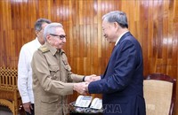 Tổng Bí thư, Chủ tịch nước Tô Lâm gặp Lãnh tụ Cách mạng Cuba, Đại tướng Raúl Castro Ruz