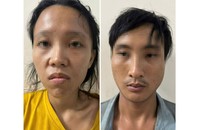 Mẹ kế Lê Thụy Thanh Tâm (trái) và cha ruột Nguyễn Quốc Toàn bị khởi tố, bắt tạm giam.