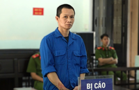 Bị cáo Nguyễn Đức Chí Long tại phiên tòa xét xử.