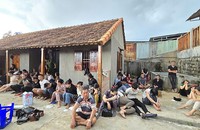 Hiện trường vụ đánh bạc.