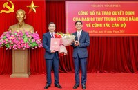 Trao Quyết định ông Bùi Huy Vĩnh giữ chức Phó Bí thư Tỉnh ủy Vĩnh Phúc