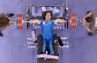 VĐV Lê Văn Công thực hiện thành công mức tạ 171kg (Ảnh: Báo QĐND)