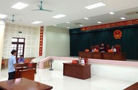Bị cáo Đặng Thành Chung tại phiên tòa.