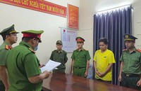 Cơ quan Công an thực hiện bắt giữ đối với Lê Trung Thành.