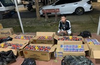Đối tượng P.V.P.M cùng 170 kg pháo nổ.
