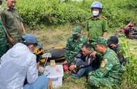 Đối tượng Lê Phán tại thời điểm bị bắt giữ.